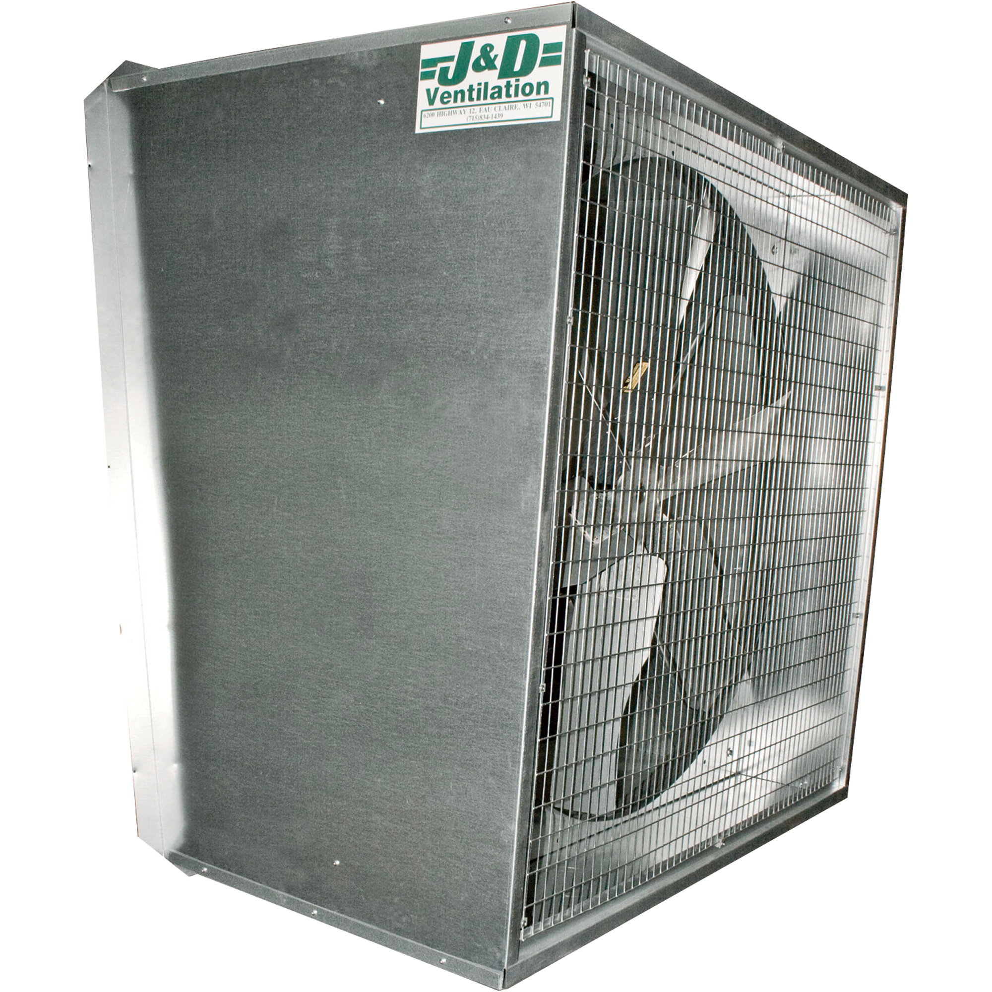 J & D Mfg. Typhoon Exhaust Fan, 30in., 7,600 CFM, No Cone, Model# VNS30S850